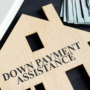 photo of money and the text down payment assistance